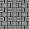ALLOY Mosaik Fliese Massiv Metall Edelstahl Gebürstet Grau 1,6mm Basketweave-s-s-b 1 Paket mit 10 Matten 0,82 m2 Grau