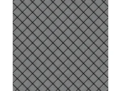 ALLOY Mosaik Fliese Massiv Metall Edelstahl Marine Gebürstet Grau Diamond-s-s-mb 1 Paket mit 10 Matten 0,91 m2 Grau