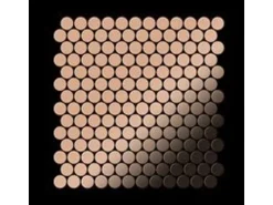 ALLOY Mosaik Fliese Massiv Metall Kupfer Gewalzt Kupfer 1,6mm Stark Penny-cm 1 Paket mit 10 Matten 0,88 m2 Kupfer