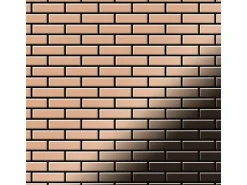 ALLOY Mosaik Fliese Massiv Metall Kupfer Gewalzt Kupfer 1,6mm Stark Pk-cm 1 Paket mit 10 Matten 0,88 m2 Kupfer