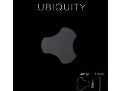 ALLOY Mosaik Fliese Massiv Metall Rohstahl Gewalzt Grau 1,6mm Stark Ubiquity-rs 1 Paket mit 10 Matten 0,75 m2 Grau