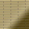 ALLOY Mosaik Fliese Massiv Metall Titan Hochglänzend Gold 1,6mm Stark Deedee-ti-gm 1 Paket mit 10 Matten 0,63 m2 Gold