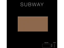 ALLOY Mosaik Fliese Massiv Metall Titan Hochglänzend Kupfer 1,6mm Stark Subway-ti-am 1 Paket mit 50 Matten 0,58 m2 Kupfer