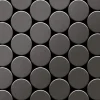 ALLOY Mosaik Fliese Massiv Metall Titan Gebürstet Dunkelgrau 1,6mm Medallion-ti-sb 1 Paket mit 10 Matten 0,73 m2 Grau