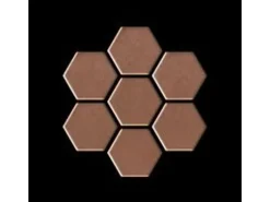 ALLOY Mosaik Fliese Massiv Metall Kupfer Gewalzt Kupfer 1,6mm Stark Honey-cm 1 Paket mit 10 Matten 0,92 m2 Kupfer