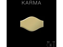 ALLOY Mosaik Fliese Massiv Metall Messing Gewalzt Gold 1,6mm Stark Karma-bm 1 Paket mit 10 Matten 0,86 m2 Gold