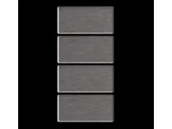 ALLOY Mosaik Fliese Massiv Metall Edelstahl Marine Gebürstet Grau Bauhaus-s-s-mb 1 Paket mit 10 Matten 1,05 m2 Grau