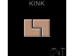 ALLOY Mosaik Fliese Massiv Metall Kupfer Gewalzt Kupfer 1,6mm Stark Kink-cm 1 Paket mit 10 Matten 0,93 m2 Kupfer