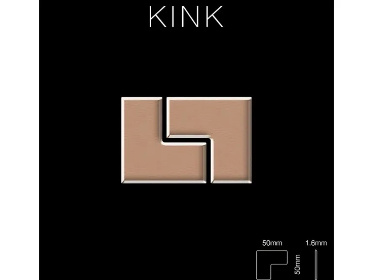 ALLOY Mosaik Fliese Massiv Metall Kupfer Gewalzt Kupfer 1,6mm Stark Kink-cm 1 Paket mit 10 Matten 0,93 m2 Kupfer