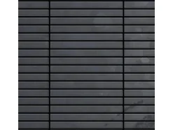 ALLOY Mosaik Fliese Massiv Metall Rohstahl Gewalzt Grau 1,6mm Stark Linear-rs 1 Paket mit 10 Matten 0,94 m2 Grau