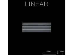 ALLOY Mosaik Fliese Massiv Metall Rohstahl Gewalzt Grau 1,6mm Stark Linear-rs 1 Paket mit 10 Matten 0,94 m2 Grau