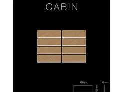 ALLOY Mosaik Fliese Massiv Metall Titan Gebürstet Kupfer 1,6mm Stark Cabin-ti-ab 1 Paket mit 10 Matten 1,01 m2 Kupfer