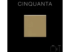 ALLOY Mosaik Fliese Massiv Metall Titan Hochglanz Gold 1,6mm Cinquanta-ti-gm 1 Paket mit 10 Matten 0,94 m2 Gold