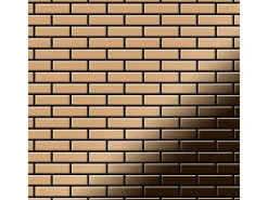 ALLOY Mosaik Fliese Massiv Metall Titan Hochglänzend Kupfer 1,6mm Stark Pk-ti-am 1 Paket mit 10 Matten 0,88 m2 Kupfer