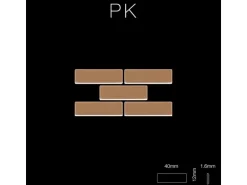 ALLOY Mosaik Fliese Massiv Metall Titan Hochglänzend Kupfer 1,6mm Stark Pk-ti-am 1 Paket mit 10 Matten 0,88 m2 Kupfer