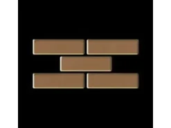 ALLOY Mosaik Fliese Massiv Metall Titan Hochglänzend Kupfer 1,6mm Stark Pk-ti-am 1 Paket mit 10 Matten 0,88 m2 Kupfer