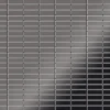 ALLOY Mosaik Fliese Massiv Metall Titan Hochglanz Dunkelgrau 1,6mm Cabin-ti-sm 1 Paket mit 10 Matten 1,01 m2 Grau