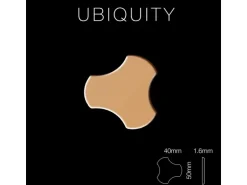 ALLOY Mosaik Fliese Massiv Metall Titan Hochglänzend Kupfer 1,6mm Stark Ubiquity-ti-am 1 Paket mit 10 Matten 0,75 m2 Kupfer