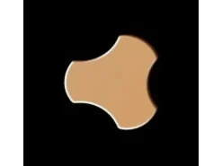 ALLOY Mosaik Fliese Massiv Metall Titan Hochglänzend Kupfer 1,6mm Stark Ubiquity-ti-am 1 Paket mit 10 Matten 0,75 m2 Kupfer