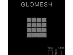 ALLOY Mosaik Fliese Massiv Metall Edelstahl Matt Grau 1,6mm Stark Glomesh-s-s-ma 1 Paket mit 10 Matten 1,07 m2 Grau