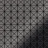ALLOY Mosaik Fliese Massiv Metall Titan Hochglanz Dunkelgrau 1,6mm Deco-ti-sm 1 Paket mit 10 Matten 0,92 m2 Grau