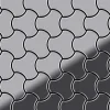 ALLOY Mosaik Fliese Massiv Metall Edelstahl Marine Hochglanz Grau Ubiquity-s-s-mm 1 Paket mit 10 Matten 0,75 m2 Grau