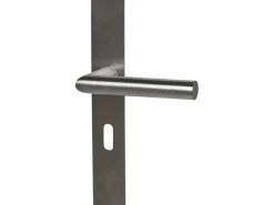 Alpertec Langschild-Garnitur Piatto Zimmertüren Buntbart Edelstahl satiniert