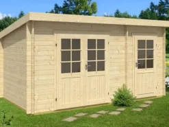 Alpholz Gartenhaus Maria-28 Natur 450 cm x 250 cm