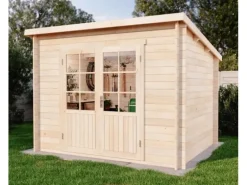 Alpholz Gartenhaus Maria-28 Natur 300 cm x 250 cm