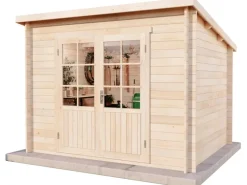 Alpholz Gartenhaus Maria-28 Natur 300 cm x 250 cm