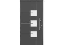 Aluminium Sicherheitshaustür Moderno RC3 M330 Premium 110 x 210 cm Anschlag R