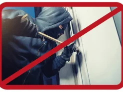 Aluminium Sicherheitshaustür Moderno RC3 M330 Premium 110 x 210 cm Anschlag R