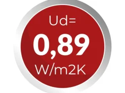 Aluminium Sicherheitshaustür Moderno RC3 M330 Premium 110 x 210 cm Anschlag R