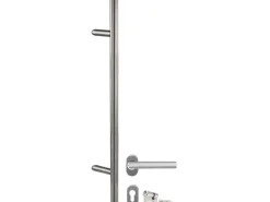 Aluminium-Haustür 110 cm x 210 cm A016 Weiß Anschlag Rechts