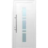 Aluminium-Haustür 110 cm x 210 cm A017 Weiß Anschlag Links