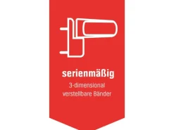 Aluminium-Haustür 110 cm x 210 cm A013 Weiß Anschlag Links