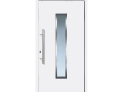 Aluminium-Haustür 110 cm x 210 cm A016 Weiß Anschlag Links