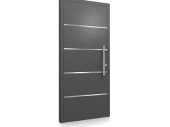 Aluminium-Haustür Modell Moderno M460/B 110 x 210 cm Anthrazit Metallic Rechts