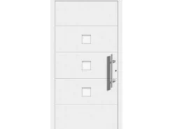 Aluminium-Haustür Moderno M380/B 110 x 210 cm Weiß Anschlag Rechts