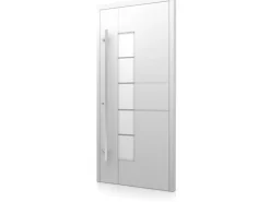 Aluminium-Haustür Moderno M360/B 110 x 210 cm Weiß Anschlag Links