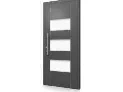 Aluminium-Haustür Moderno M500/P 110 cm x 210 cm Anthrazit Metallic Anschlag L