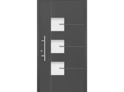 Aluminium-Haustür Moderno M330/B 110 x 210 cm Anthrazit Metallic Anschlag Links