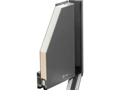 Aluminium-Haustür Moderno M560/B 110 cm x 210 cm Anthrazit Metallic Anschlag R