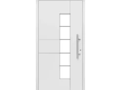 Aluminium-Haustür Moderno M360/P 110 x 210 cm Weiß Anschlag Rechts