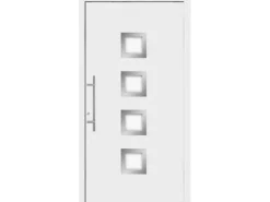 Aluminium-Haustür Moderno M430/B 110 x 210 cm Weiß Anschlag Links