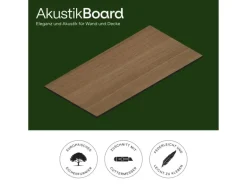 Amadeo Wandpaneel AkustikBoard Eiche Vintage 80 cm x 40 cm 3 Stück FSC®