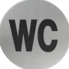 AnsaPro Hinweisschild WC Edelstahl