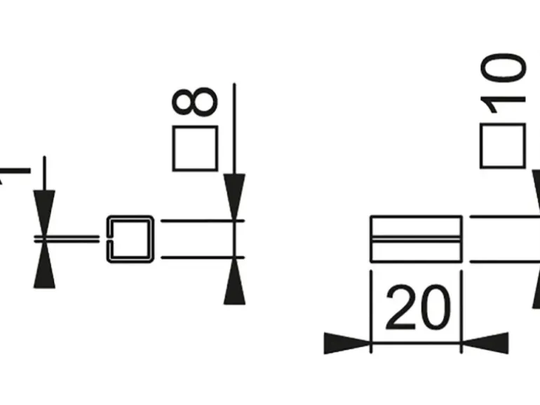 AnsaPro Verstärkungshülse 8 mm x 8 mm x 20 mm
