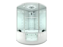 AquaVapore Dampfdusche Whirlpool Dusche Duschkabine K60-WS-EH-SC 140x140cm