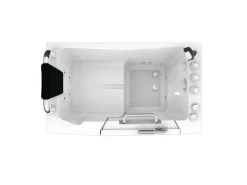 AquaVapore Sitzwanne Whirlpool Badewanne mit Tür S08WP-TH-C-L 110x68cm